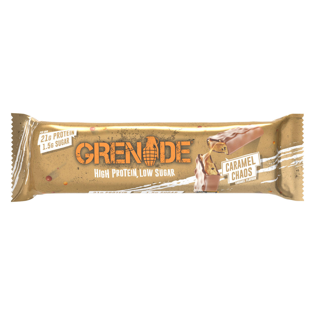 Grenade Protein Bar (12x60g) Caramel Chaos - Riegel - Protein-Riegel 4/4