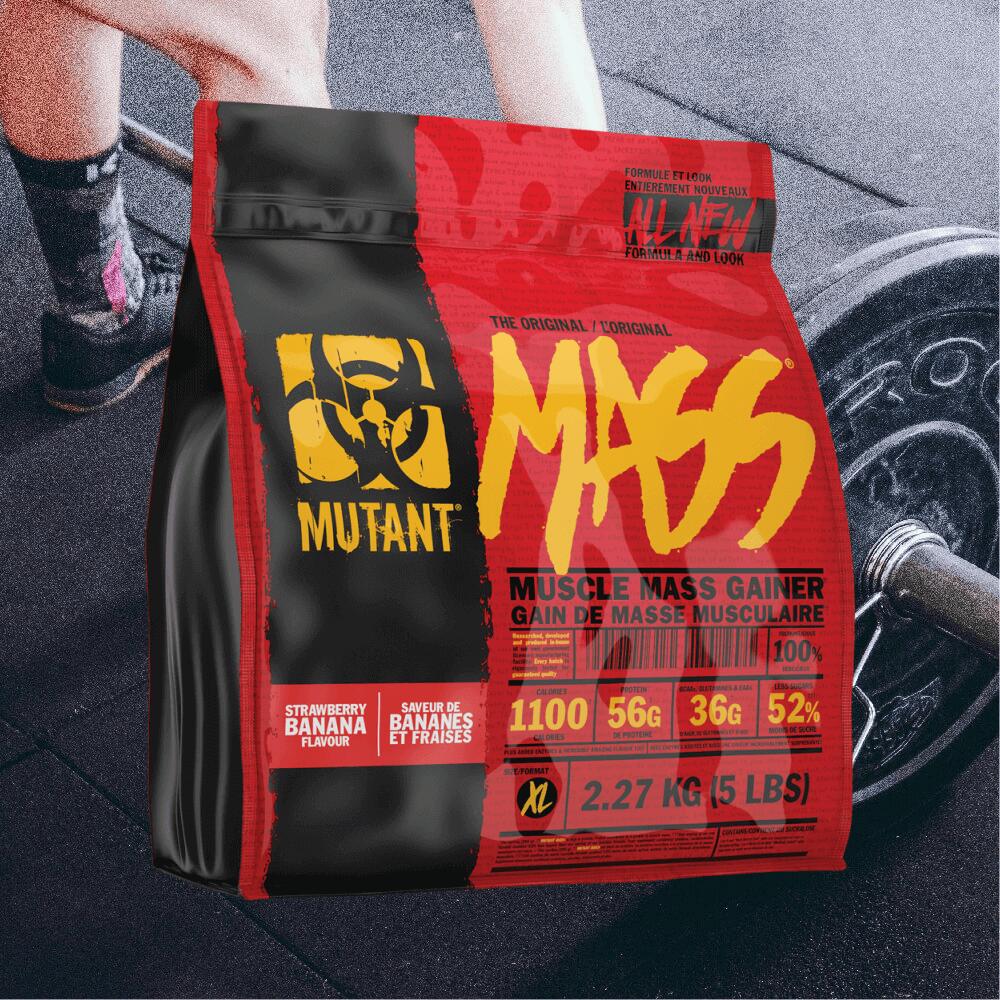Mutant Mutant Mass (2270g) Strawberry Banana - Weight Gainer - Without Creatine 2/4