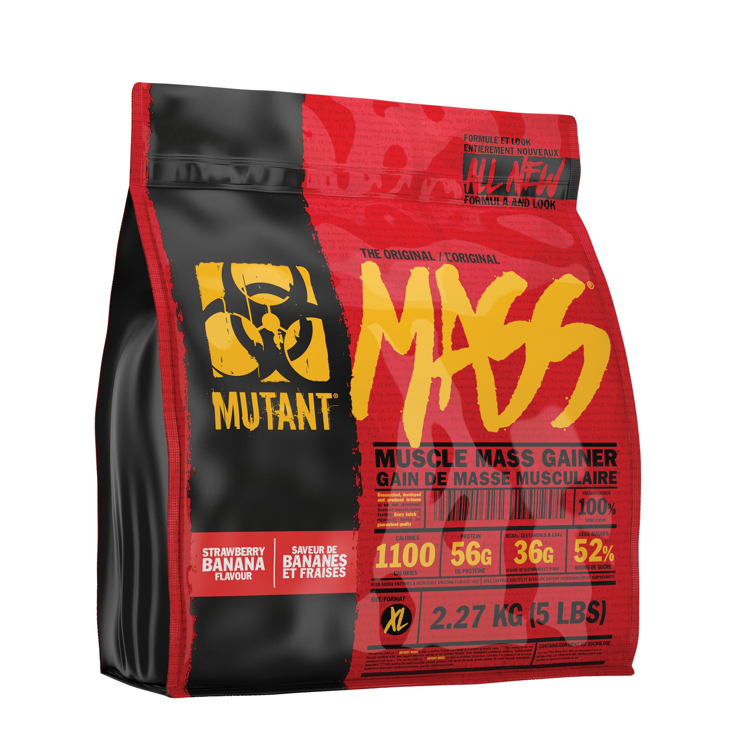 Mutant Mutant Mass (2270g) Strawberry Banana - Weight Gainer - Without Creatine 4/4