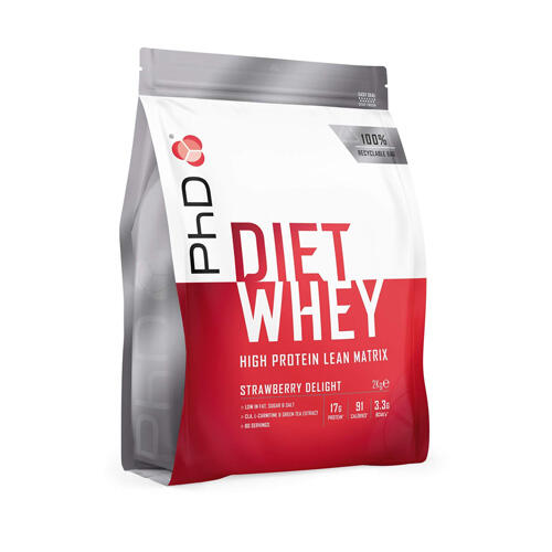 PhD Nutrition | Diet Whey Powder | Strawberry Delight Flavour | 2kg 5/5