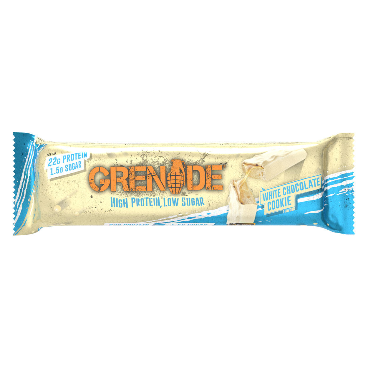 Grenade Protein Bar (12x60g) White Chocolate Cookie - Riegel - Protein-Riegel 4/4