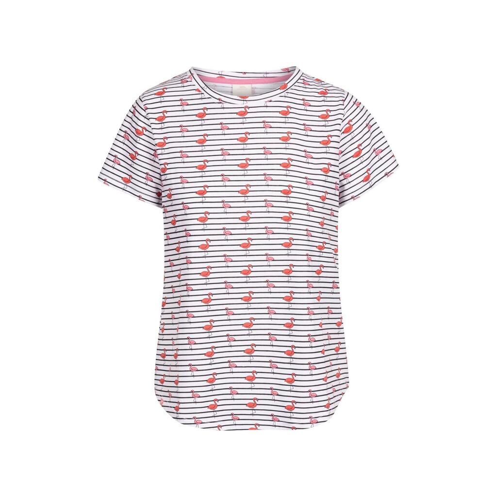 Womens/Ladies Cara Flamingo Casual Top (White)