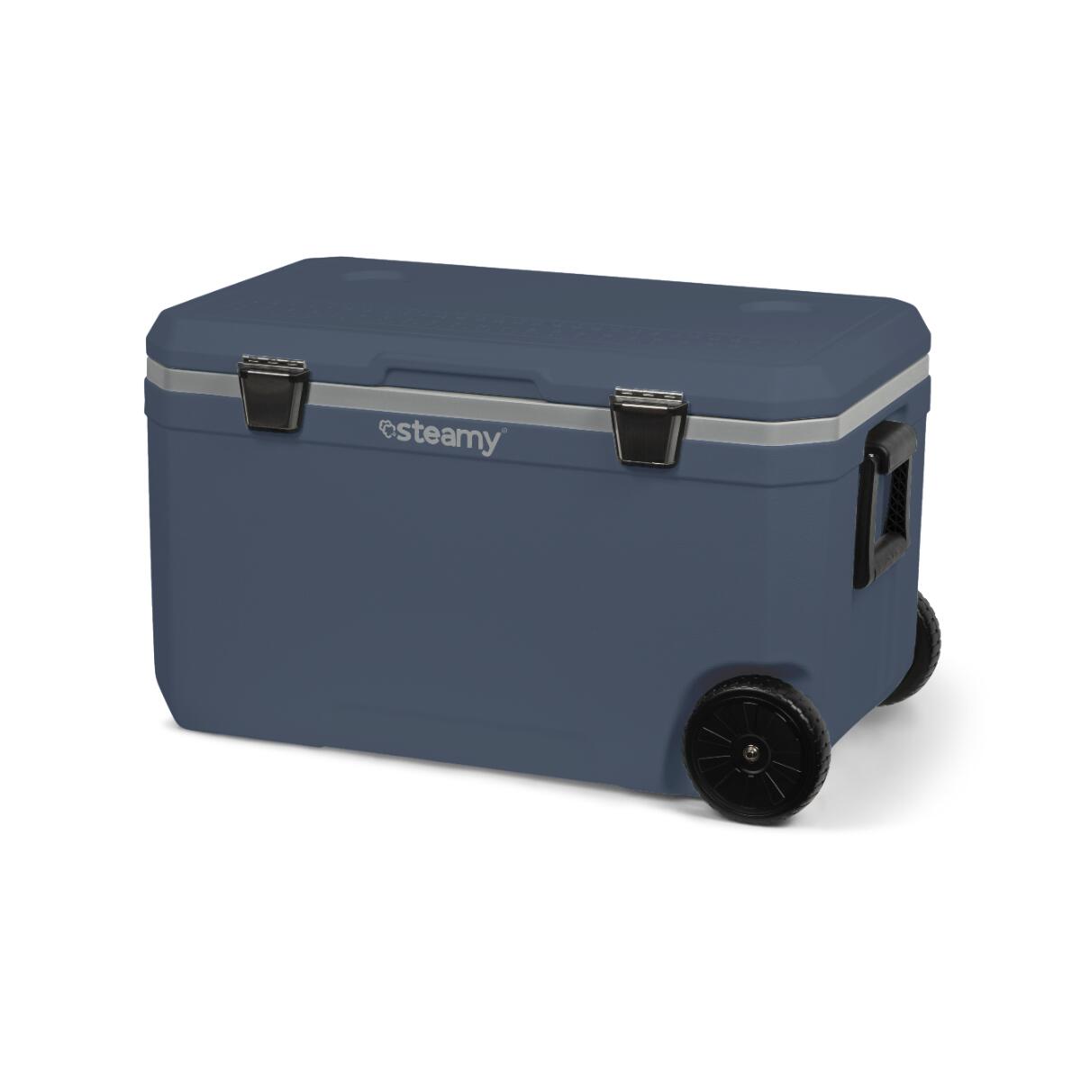 Steamy Cool 70, Frigorifero Portatile Passivo Con Ruote, 70L, Blu 3/7