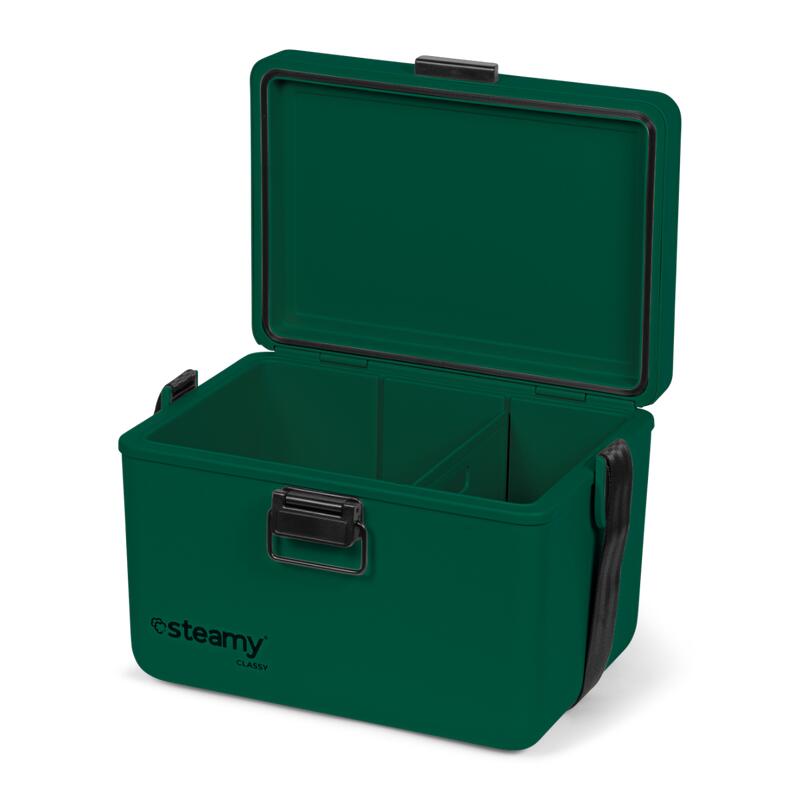 Steamy Classy 12 (12 Liter) Koelbox met Schouderband Pine Green