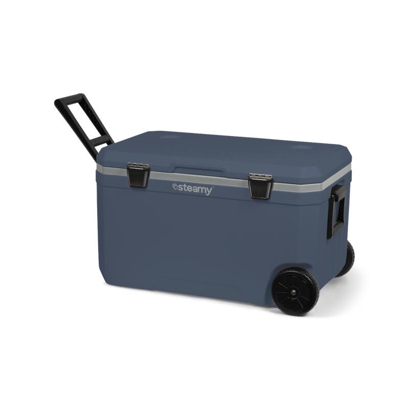 Steamy Cool 70 (70 Liter) Koelbox op Wielen Blauw