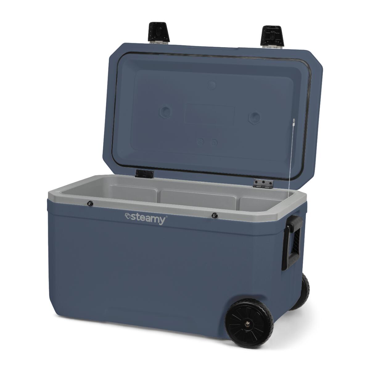 Steamy Cool 70, Frigorifero Portatile Passivo Con Ruote, 70L, Blu 4/7