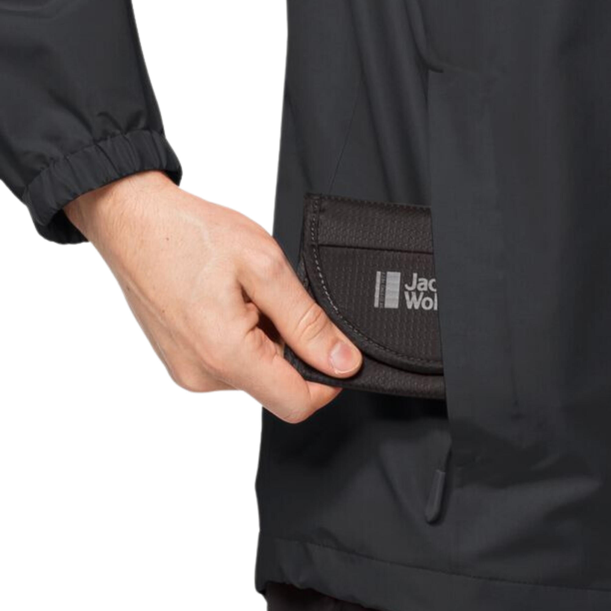 Capa de chuva masculina Jack Wolfskin Stormy Point 2L 5/5