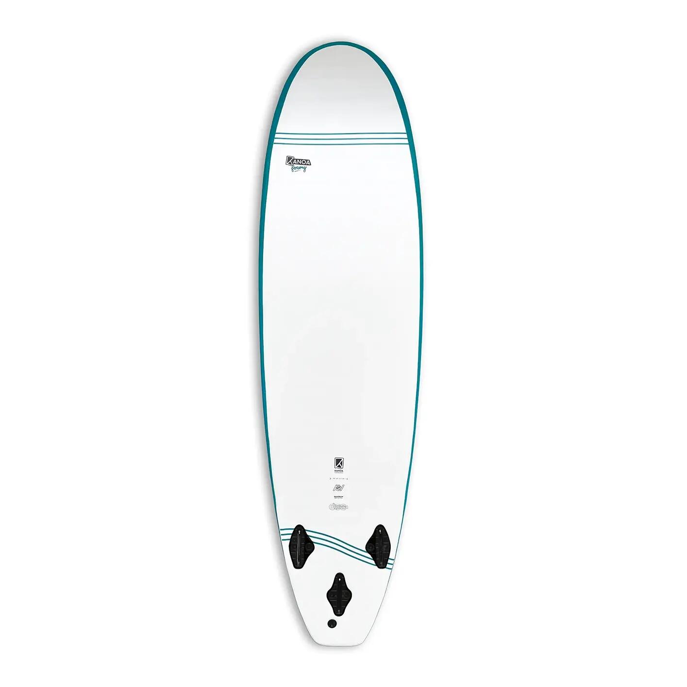 Foamy FUN X -FUTURES- 7'5 Mini Malibu Softboard für Anfänger & Fortgeschrittene 2/7