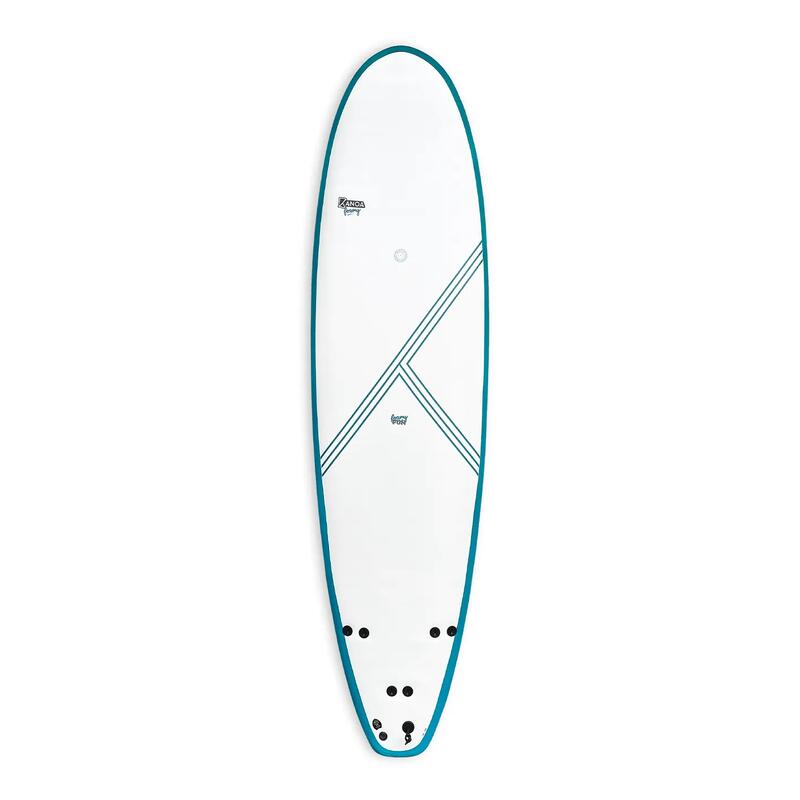 Foamy FUN X - FCS - 7'0 Mini Malibu Softboard voor beginners en gevorderden