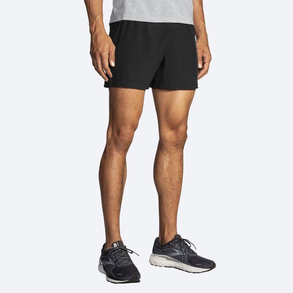 Short running Sherpa 5" hombre negro running Negro Brooks 3/3