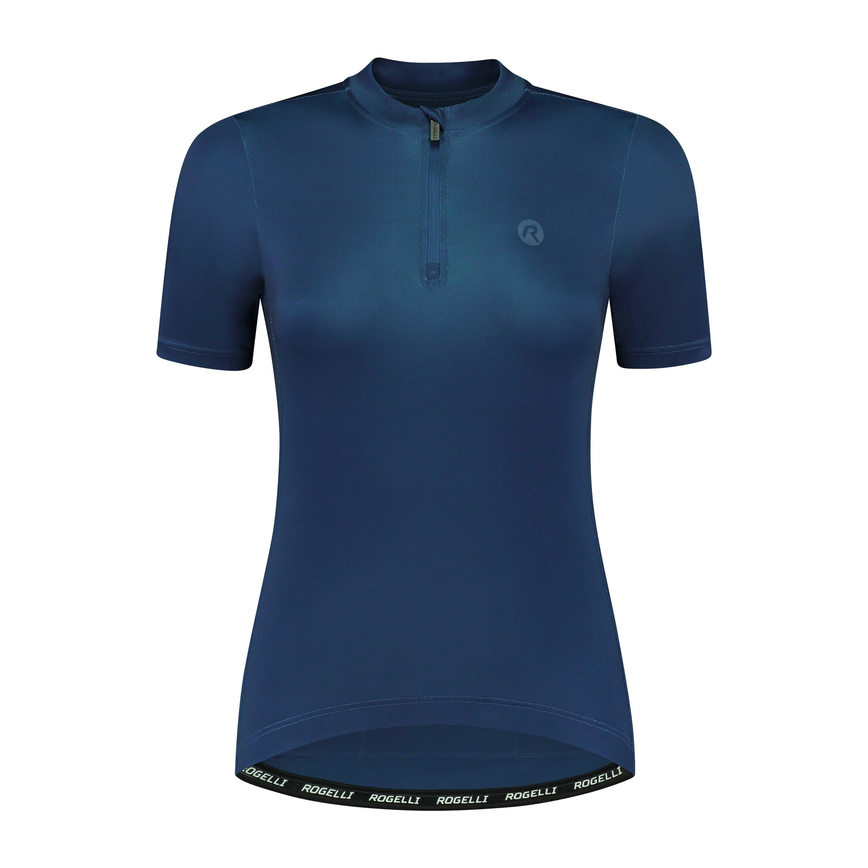 Women's Cycling Jersey Short Sleeve Comfort Fit Core Dark Blue 2/7