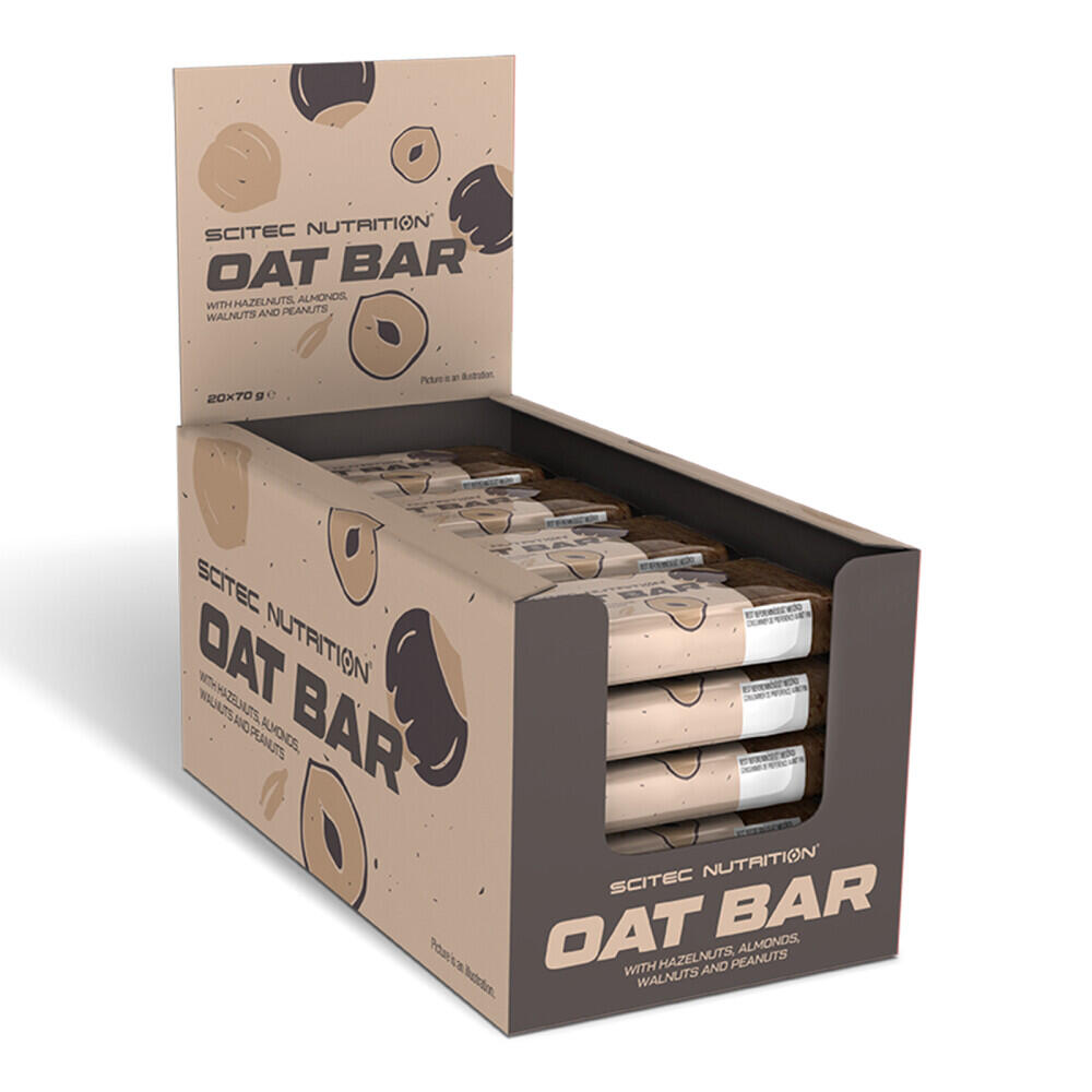 SCITEC NUTRITION Barrette energetiche - Oat Bar - Nocciola Mandorla Noce Arachidi