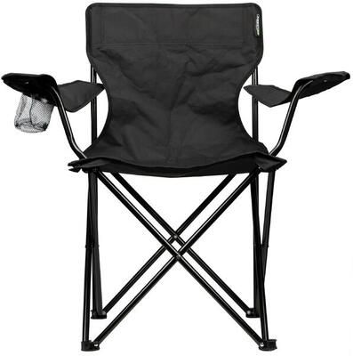 Abbey camp vouwstoel zwart 50 x 50 x 80 cm