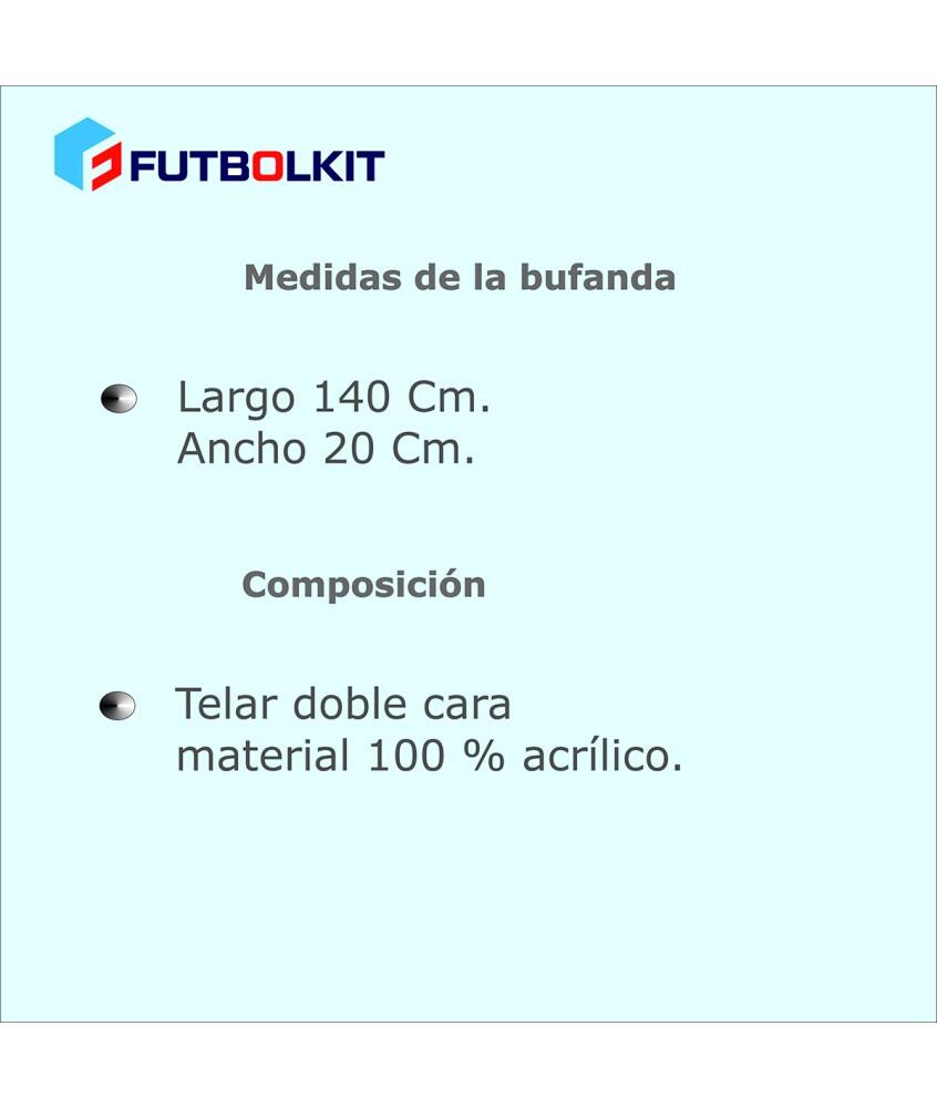 Bufanda Fútbol FC Barcelona Telar Oficial Azul-Grana 120x20 cm. 6/6