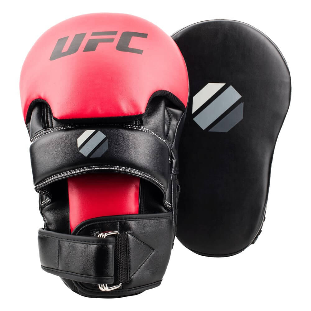 UFC Contender Long Curved Focus Mitts Black Red