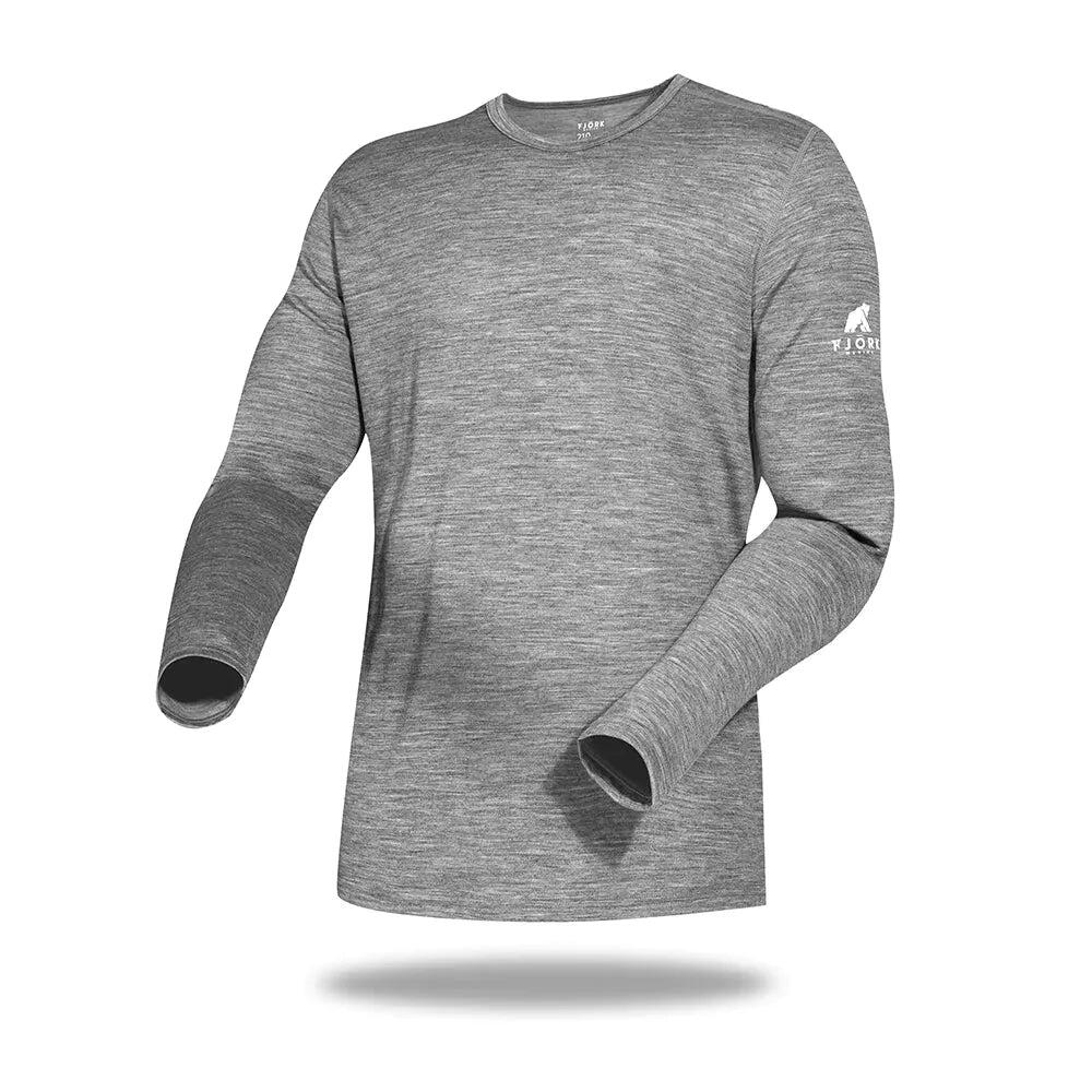 Men's 100% merino wool long-sleeved T-shirt - Finn 210