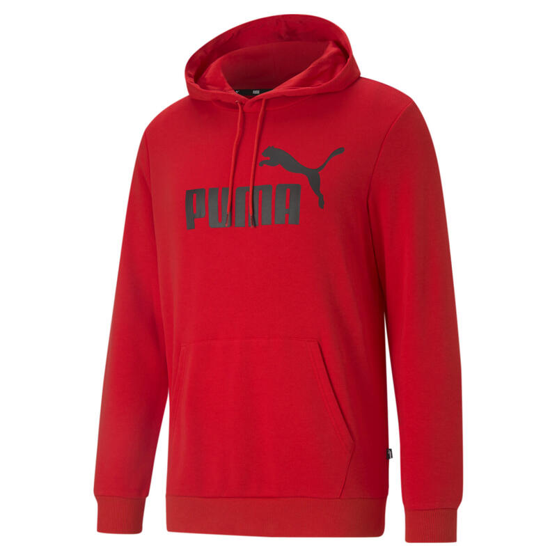 Essentials hoodie met groot logo voor heren PUMA High Risk Red