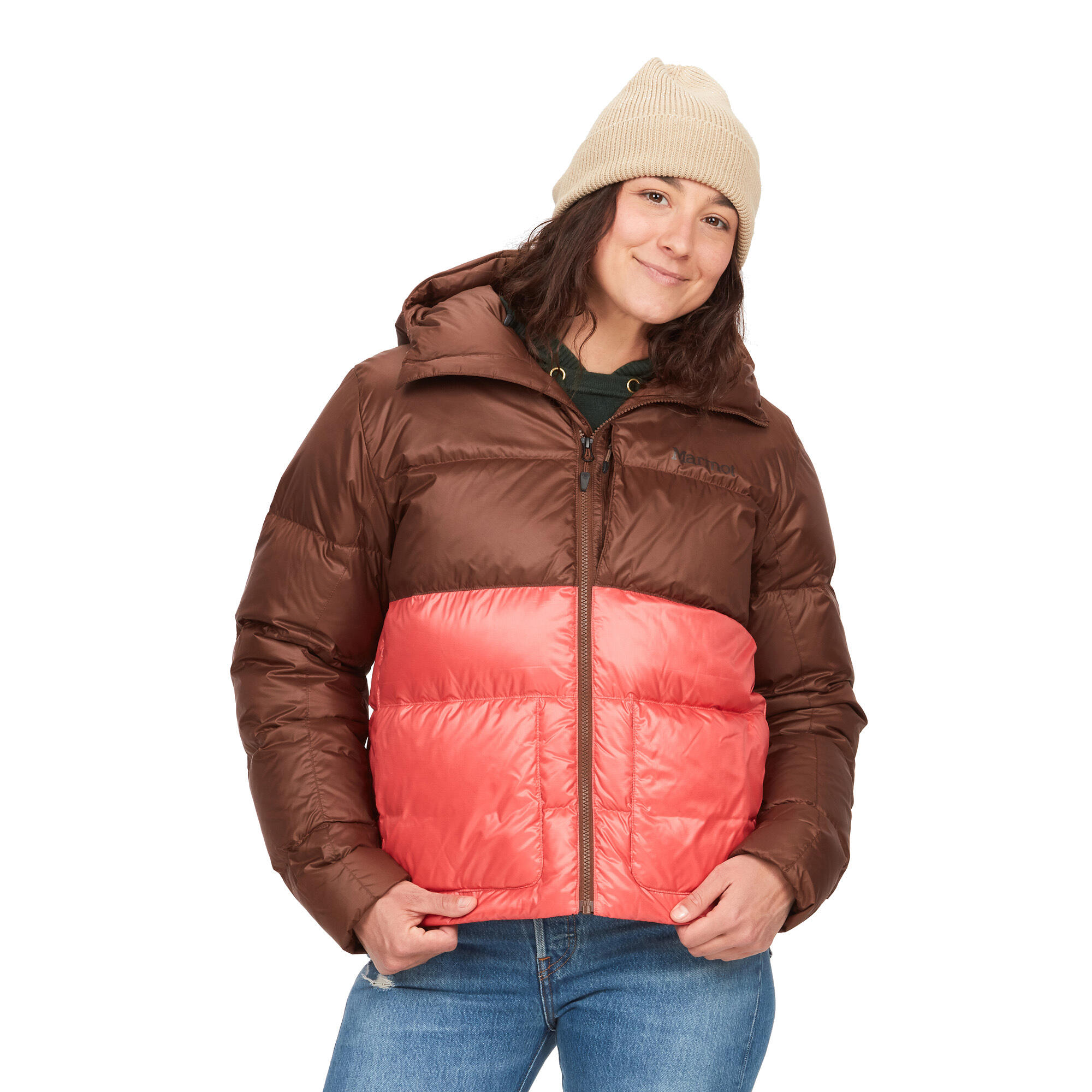 Marmot - Marmot Guides Down Hoody Jacket Pour Femmes - Doudoune Duvet - Marron - 40 M - Decathlon