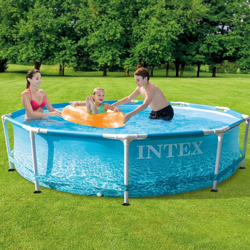 Piscine à cadre rond Intex 305x76 cm avec Accessoires - 2820613