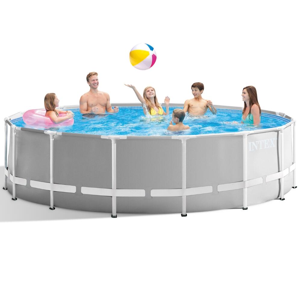 Prism Frame Schwimmbecken rund - 457x122 cm + Zubehör CB51 2/5