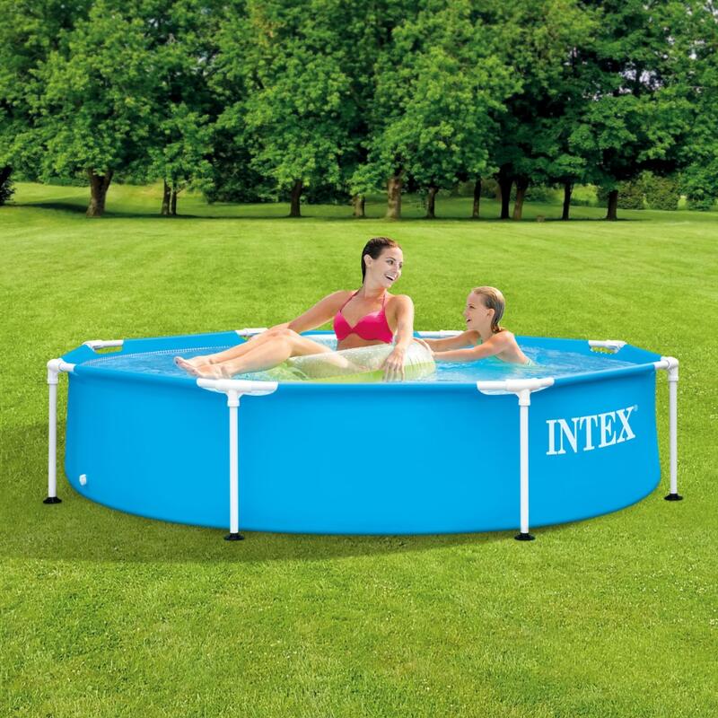 Piscine à cadre rond Intex 244x51 cm avec Accessoires - 2820512