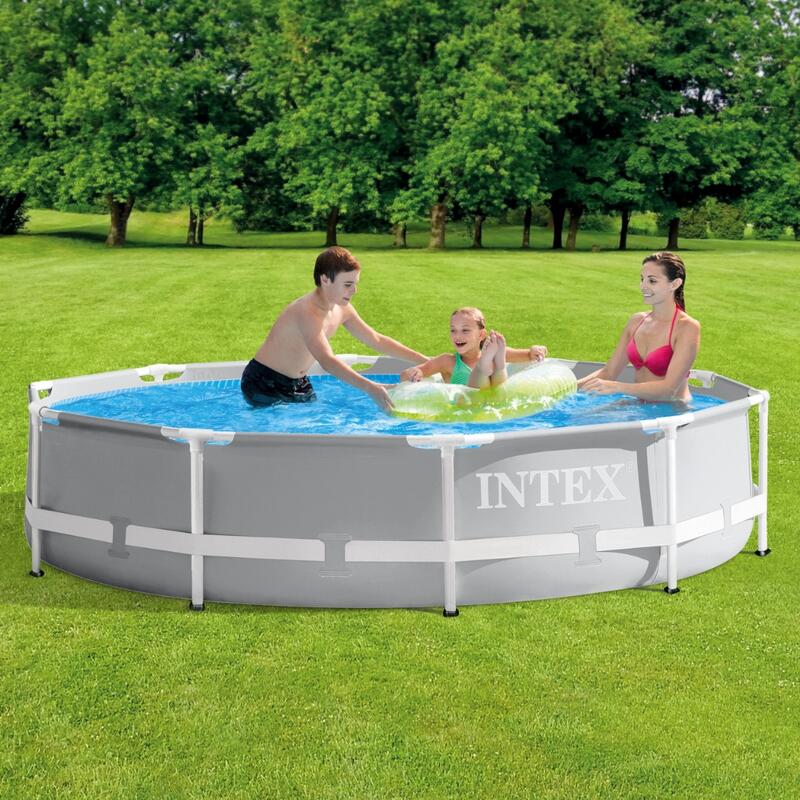 Piscine ronde à cadre prisme Intex 305x76 cm avec Accessoires - 2670216