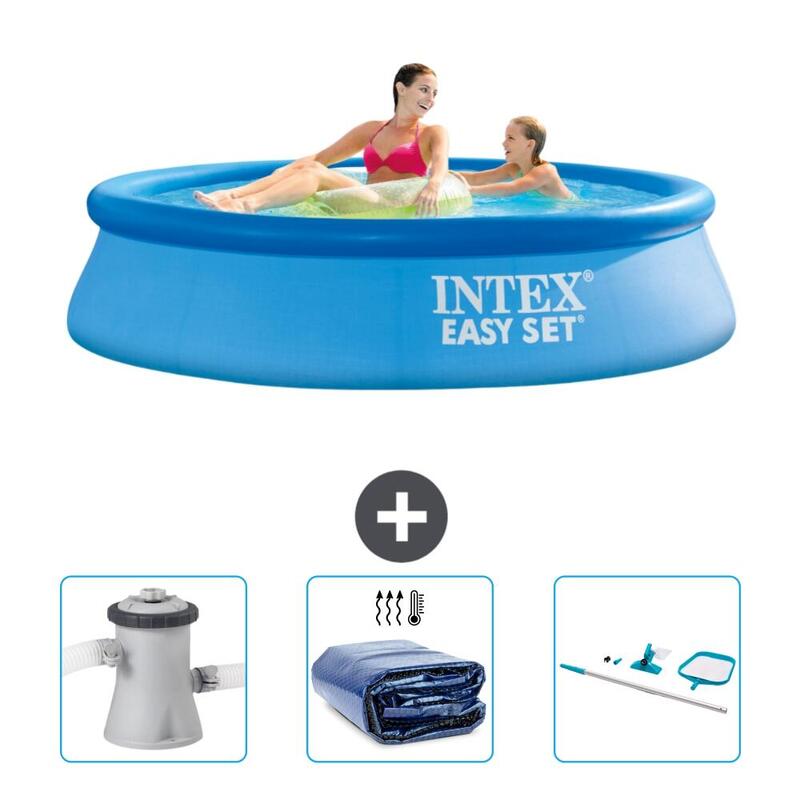 Piscine Gonflable Ronde Intex - 244x61 cm avec Accessoires - 2810678