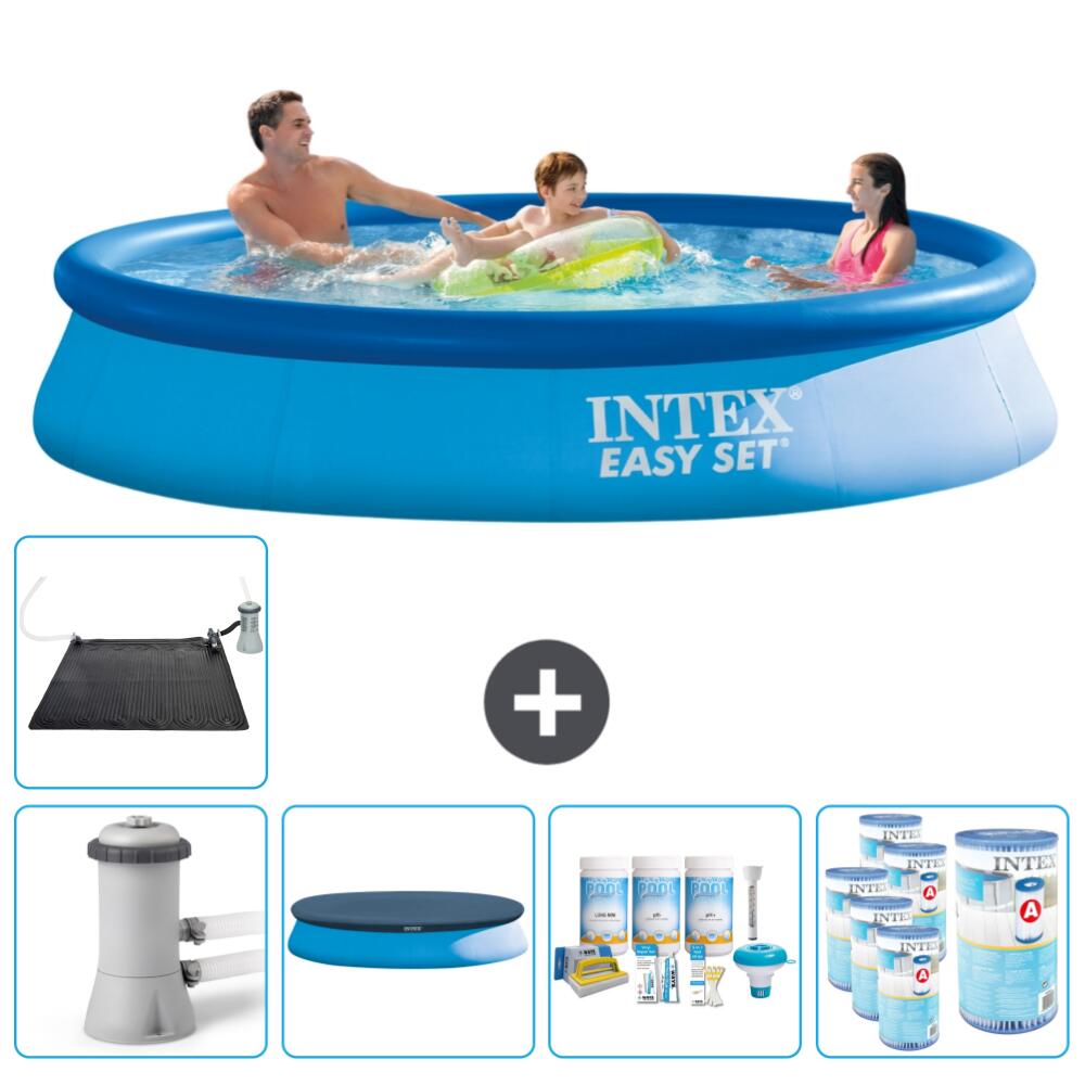 Intex - Piscine Gonflable Ronde Intex - 366x76 Cm Avec Accessoires - 2813218 - Piscine - Bleu - Taille Unique - Decathlon