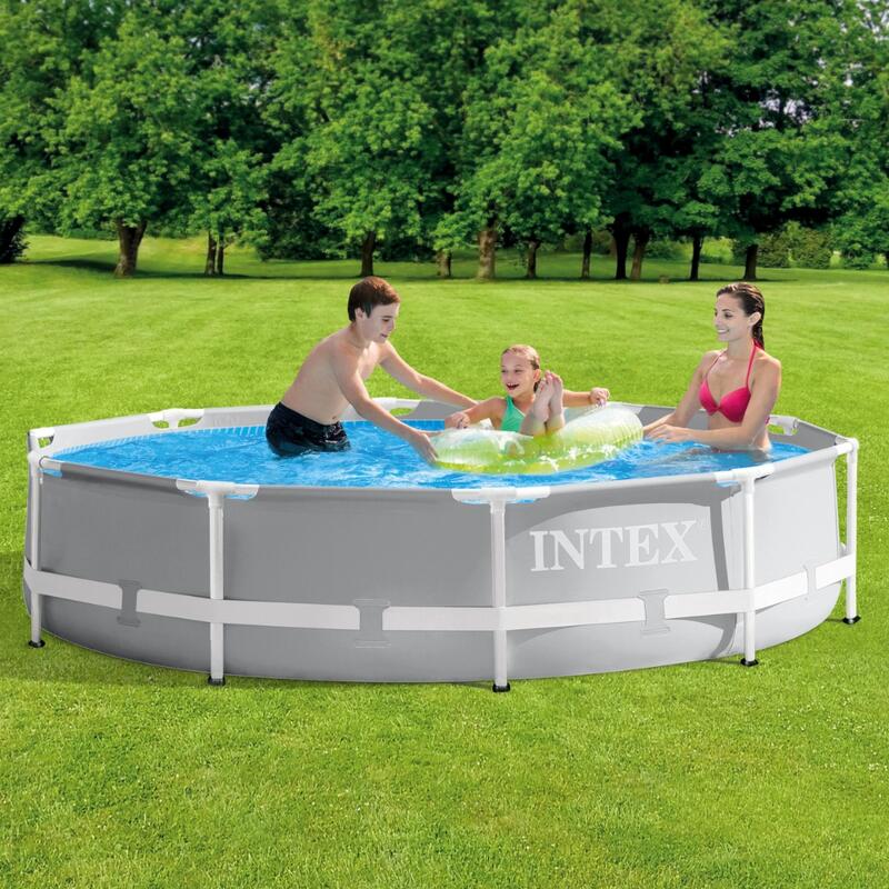 Piscine ronde à cadre prisme Intex 305x76 cm avec Accessoires - 267007