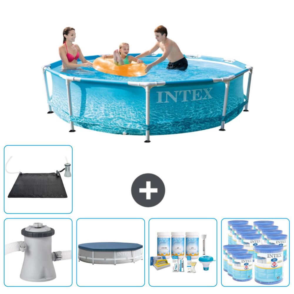 Intex - Piscine À Cadre Rond Intex 305x76 Cm Avec Accessoires - 2820818 - Piscine - Bleu - Taille Unique - Decathlon
