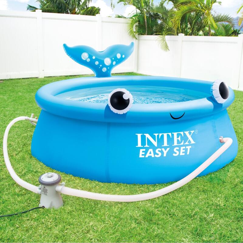 Intex Rond Opblaasbaar Zwembad - 183x51 cm - Walvis met Accessoires - 2610211