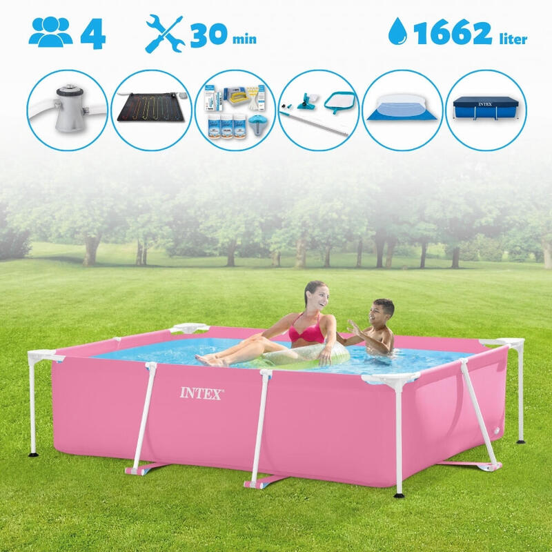 Piscine rectangulaire Intex 220x150x60 cm avec Accessoires - 2826697