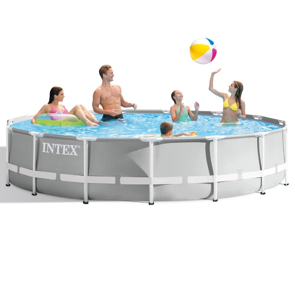 Prism Frame Schwimmbecken rund - 457x107 cm + Zubehör CB48 2/5