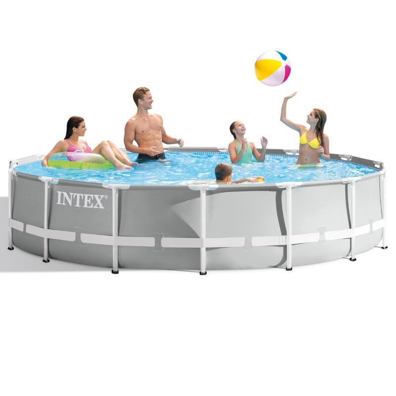 Intex Rond Prism Frame Zwembad 457x107 cm met Accessoires - 2672445