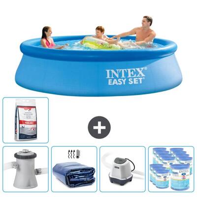 Intex rond opblaasbaar zwembad - 305x76 cm met accessoires - 2812255