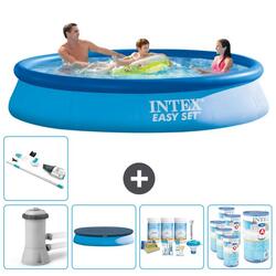 Piscine Gonflable Ronde Intex - 366x76 cm avec Accessoires - 2813219