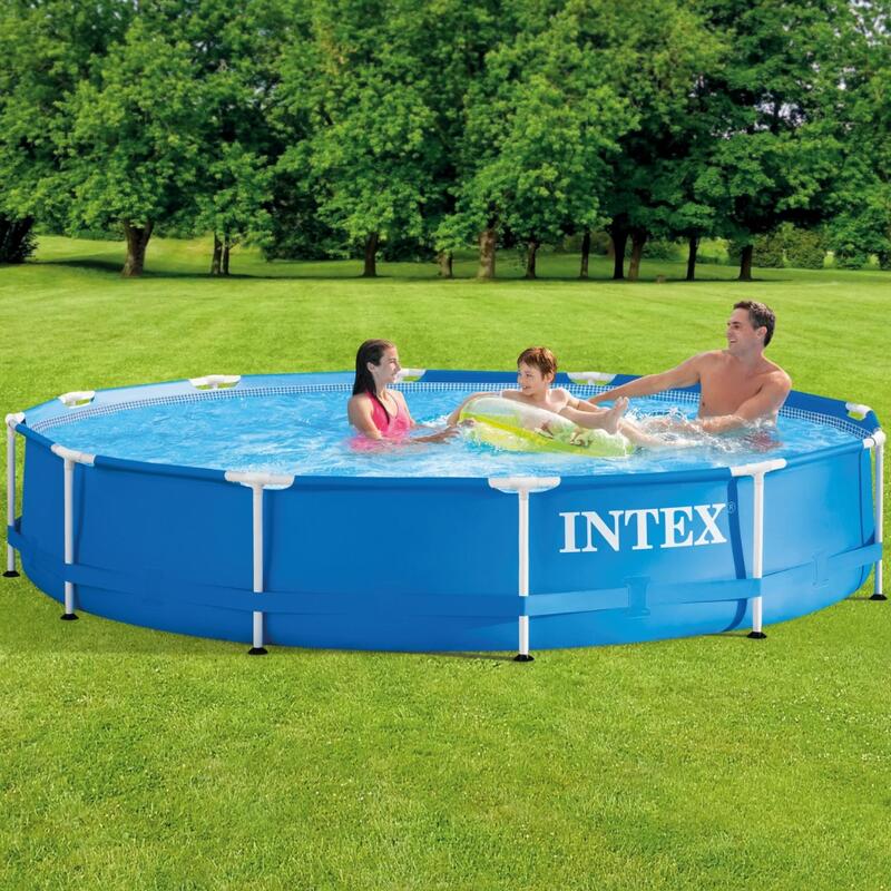 Piscine à cadre rond Intex 366x76 cm avec Accessoires - 2821225