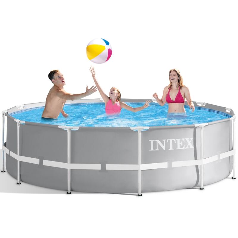 Piscine ronde à cadre prisme Intex 366x99 cm avec Accessoires - 2671655