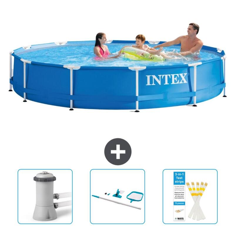 Intex Rond Frame Zwembad 366x76 cm met Accessoires - 2821082