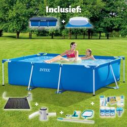 Piscine rectangulaire Intex 220x150x60 cm avec Accessoires - 2827097