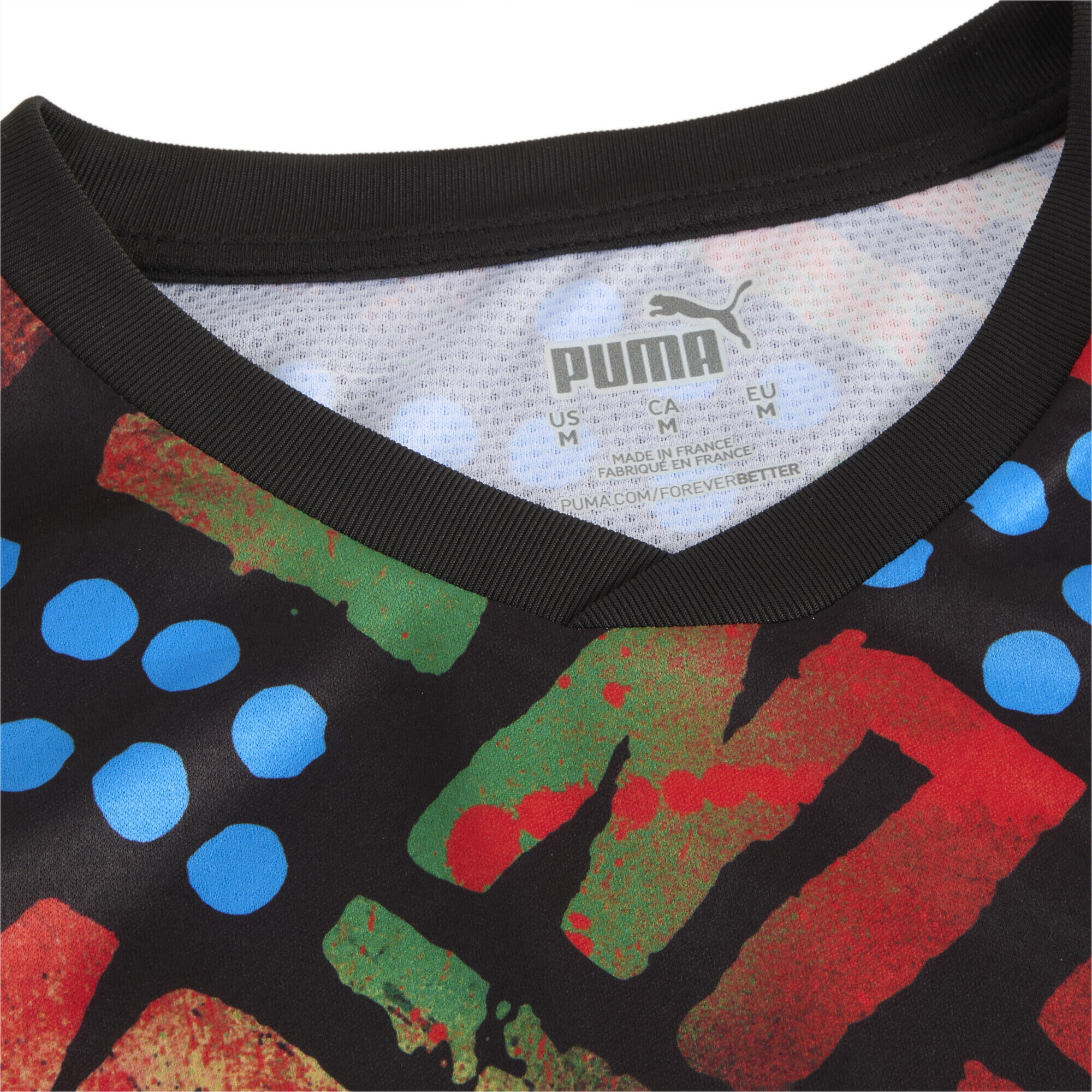 Maglia con stampa integrale Olympique de Marseille x Africa da uomo PUMA Black 3/4