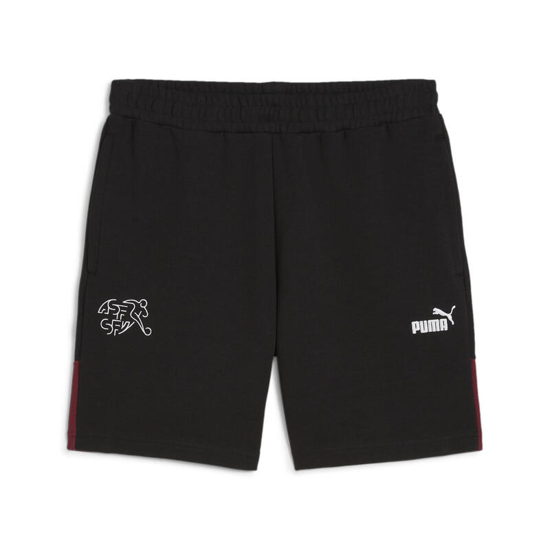 Short FtblArchive Suisse PUMA Black Team Regal Red