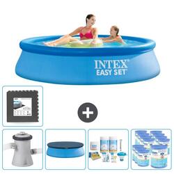 Piscine Gonflable Ronde Intex - 244x61 cm avec Accessoires - 2810817