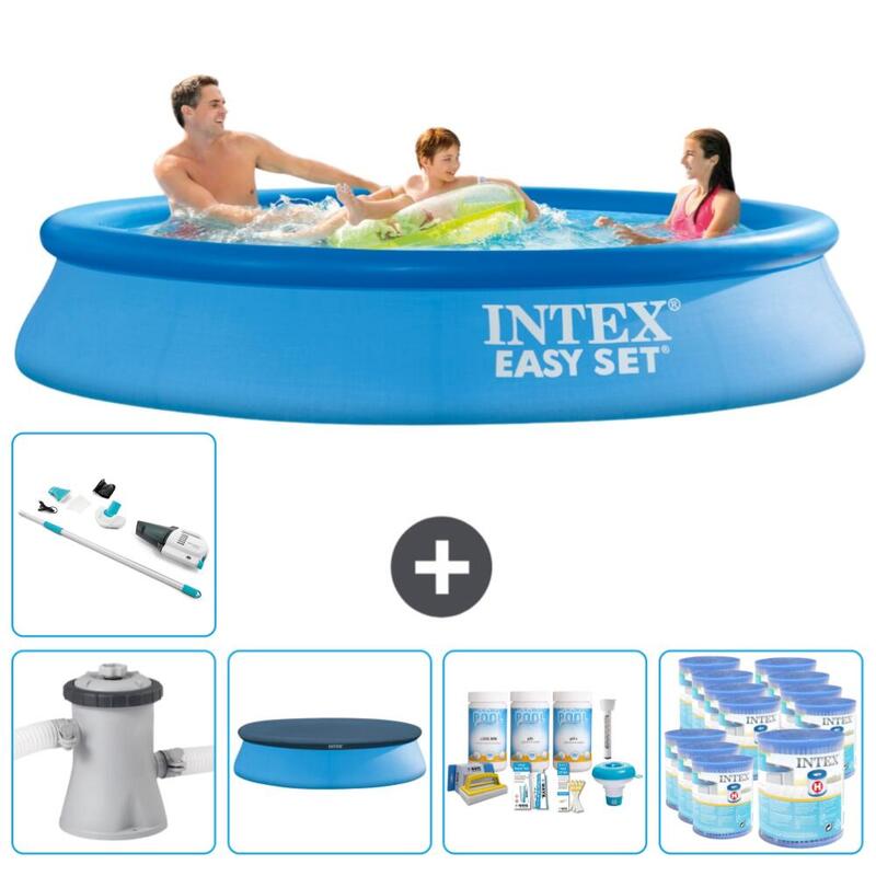 Intex Rond Opblaasbaar Zwembad - 305x61 cm met Accessoires - 2811819