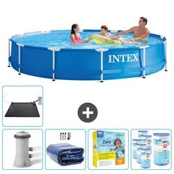 Piscine à cadre rond Intex 366x76 cm avec Accessoires - 2821225