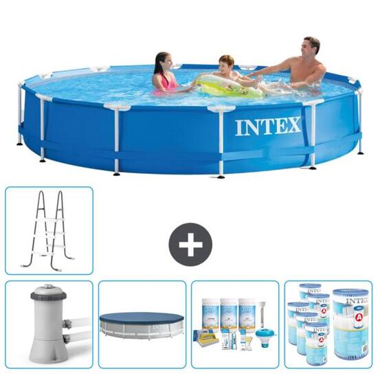 Intex Rond Frame Zwembad 366x76 cm met Accessoires - 2821220