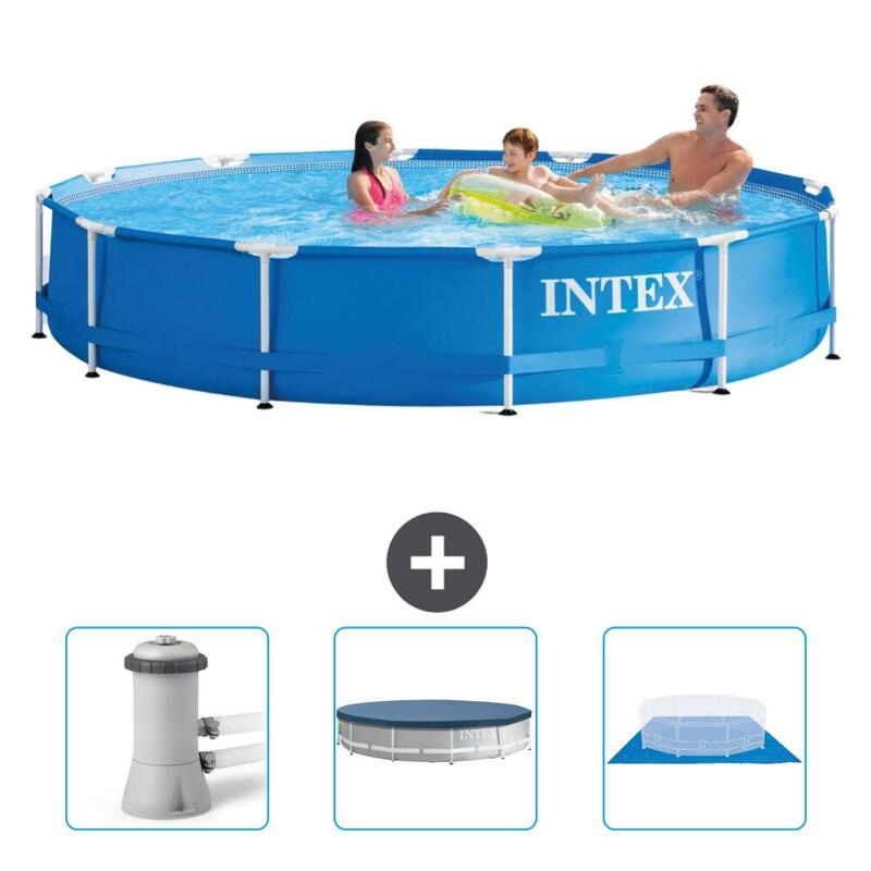 Intex Rond Frame Zwembad 366x76 cm met Accessoires - 2821076