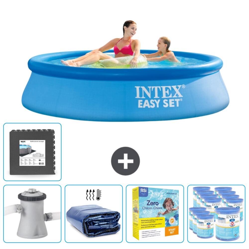 Intex runder aufblasbarer Pool – 244 x 61 cm mit Zubehör - 2810824 1/6