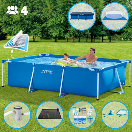 Piscine rectangulaire Intex 260x160x65 cm avec Accessoires - 2827197