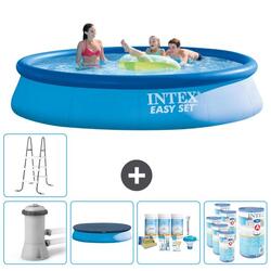 Piscine Gonflable Ronde Intex - 396x84 cm avec Accessoires - 2814220